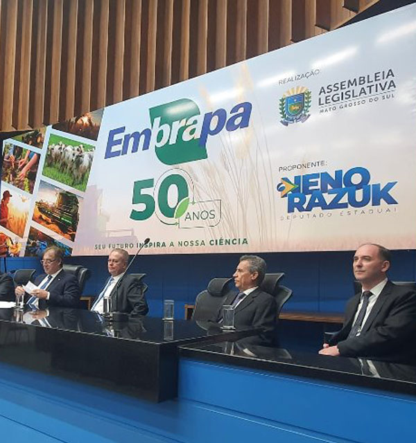 Embrapa é homenageada na ALEMS pelos 50 anos