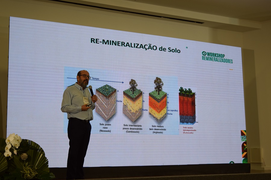 Pesquisador mostra os benefícios do uso de remineralizadores do solo na agricultura e os avanços da pesquisa