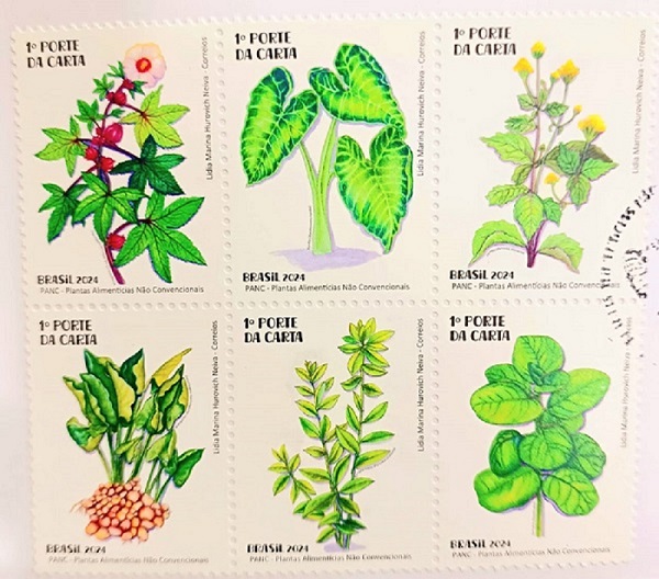 Em parceria com a Embrapa, Correios lançam selos sobre PANC