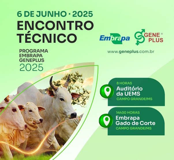 ENCONTRO TÉCNICO DO PROGRAMA EMBRAPA GENEPLUS ESTÁ PRÓXIMO