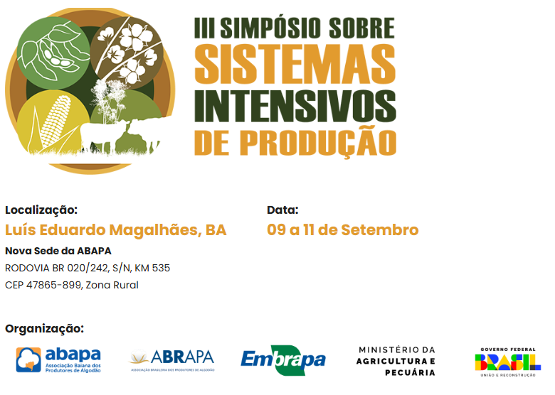 III Simpósio sobre Sistemas Intensivos de Produção discute sustentabilidade no Matopiba